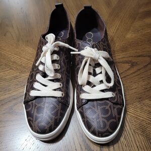 Calvin Klein‎ Brown Monogram Sneakers